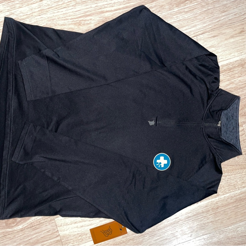 Black Quarter-Zip Pullover